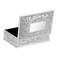 Hipiwe Rectangular Silver Jewelry Box Small Trinket Storage Box Deluxe Treasure Chest Case Earring Ring Necklace Organizer Decorative Keepsake Box Christmas Gift for Women