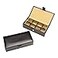 Cuff-Daddy CuffDaddy Leather Travel Cufflinks and Rings Storage Box Case for 8 Pairs Cufflinks Holder Display Jewelry Case 6 14 x 1 x 3 Storage Cuff Links Jewelry Box with White Outerbox