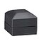 ALLURE BOXDISPLAY COMPANY Allure Luxury Ring Box With LED Light Square Shaped Elegant Diamond Ring Case For Unique Proposal Engagement Or Wedding Small Black Velvet Interior Jewelry Display Gift Bo