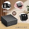 Landical 100 Pcs Jewelry Ring Gift Box 2 x 2 x 1 Cardboard Earring Ring Boxes Small Black Gift Box with Velvet and Sponge Liner Pendant Case Bulk for Necklace Bracelet Earring Display Wedding