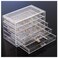 ProCase Acrylic Earrings Holder Organizer Box Large Clear Earring Jewelry Storage Transparent Stackable Drawers Jewelry Display for Earring Ring Bracelet Clear 5 Layers