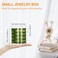 LETURE 4Layers Rotatable Jewelry Organizer Storage Box Clear Jewelry Holder Case for Ring Earring Necklaces Bracelets Makeup Hair Accessories