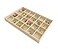 Svea Display Premium Grade Velvet Sturdy Jewelry 24 Grids Display Tray Stackable Rings Necklace Gemstone Shows Store Home Organizer Soft Beige