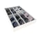 Svea Display Premium Quality Sunglasses Eyewear 8Slot Large Tray Organizer Display White PU Leather Exterior Soft Velvet Liner Light Grey