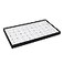 Ikee Design White Foam Gem Jars Showcase Stackable Display Tray for Collectibles Home Organization Storage Box with 50 Gemstones and Bead Storage Jars White FoamBlack Tray