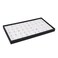 Ikee Design White Foam Gem Jars Showcase Stackable Display Tray for Collectibles Home Organization Storage Box with 50 Gemstones and Bead Storage Jars White FoamBlack Tray