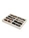 Coward Sunglass Organizer Beige Velvet Glasses Trays Eyeglasses Watches Jewelry Display Men Women 8 Grids