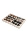 Coward Sunglass Organizer Beige Velvet Glasses Trays Eyeglasses Watches Jewelry Display Men Women 8 Grids