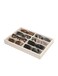 Coward Sunglass Organizer Beige Velvet Glasses Trays Eyeglasses Watches Jewelry Display Men Women 8 Grids