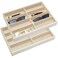 Amylove 2 Pcs Sunglass Organizer Trays Glasses Stackable Jewelry Trays Sunglass Organizer Display Box8 GridsBeige