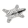 NUYKOUY Zebra Stripe Jewelry Tray Ceramic Dishes Plate Gilded 59 Gold Black