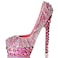 WaltzF WaltzF Pink diamond leopard high heels Trinket Box Hinged Handpainted Figurine Collectible Ring Holder