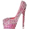 WaltzF WaltzF Pink diamond leopard high heels Trinket Box Hinged Handpainted Figurine Collectible Ring Holder