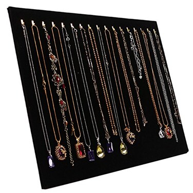 Tinsow 147x12 17 Hook Necklace Jewelry TrayDisplay OrganizerPadShowcaseDisplay case