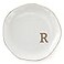 VINCOMIC Initials Ring Dish Jewery Tray with Personalized RMonogrammed Gifts Wedding Engagement for Women Friends SisterCeramic White