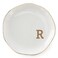 VINCOMIC Initials Ring Dish Jewery Tray with Personalized RMonogrammed Gifts Wedding Engagement for Women Friends SisterCeramic White