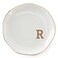 VINCOMIC Initials Ring Dish Jewery Tray with Personalized RMonogrammed Gifts Wedding Engagement for Women Friends SisterCeramic White