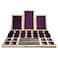 SCIKHEFT Bamboo Jewelry Display Holder Ring Rack Necklace display Rack Counter Display Bamboo Set Jewelry Display Props Dark Purple