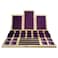 SCIKHEFT Bamboo Jewelry Display Holder Ring Rack Necklace display Rack Counter Display Bamboo Set Jewelry Display Props Dark Purple