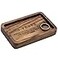 MUUJEE 5 Year Ring Dish Engraved Rectangle Wood Tray Small Jewelry Dish 5 Year Wedding Anniv Gifts Ideas Small 55 x 35 inches