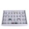 Oirlv Velvet Stackable Jewelry Tray 32 Grids Earrings Organizer Display Showcase Jewelry Storage trays
