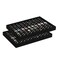 Coward 2PcsSet Black Velvet Stackable Ring Organizer Tray Velvet Ring Earring Stud Jewelry Display Holder Tray for Store Selling or Home Show Storage