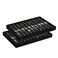 Coward 2PcsSet Black Velvet Stackable Ring Organizer Tray Velvet Ring Earring Stud Jewelry Display Holder Tray for Store Selling or Home Show Storage