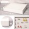 Coward 2PC Stackable Earring Tray Drawer Jewelry Holder Organizer Box Storage Earring Display Stand for Selling beigeearringearring