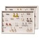 Coward 2PC Stackable Earring Tray Drawer Jewelry Holder Organizer Box Storage Earring Display Stand for Selling beigeearringearring