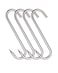 NACETURE 4 Pack S Meat Hooks for Butchering 10mm 8 inch Premium Stainless Steel Butcher Hanging Tools for Cooking Smoking Grilling Curing or Processing for Beef Pork Duck Chicken Ribs