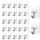 COLOGO Adhesive Hooks 40 Pack 22lbMax Adhesive Wall Hooks Heavy Duty Self Adhesive Hooks for Kitchens Bathroom Office by
