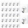 COLOGO Adhesive Hooks 40 Pack 22lbMax Adhesive Wall Hooks Heavy Duty Self Adhesive Hooks for Kitchens Bathroom Office by