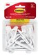 Command Small Utility Hooks 24 Hooks and 28 Strips DamageFree Hanging Wall Hooks with Adhesive Strips No Tools Adhesive Hooks for Hanging Organization and Storage Holds up to 1 lb