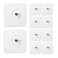Ginmino Reusable Adhesive Wall Hooks 135lbsMax Transparent Waterproof and Oilproof For Bathroom Kitchen Heavy Duty 10 Pack