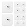 Ginmino Reusable Adhesive Wall Hooks 135lbsMax Transparent Waterproof and Oilproof For Bathroom Kitchen Heavy Duty 10 Pack