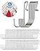 NACETURE 50 Pack Small Metal S Hooks Stainless Steel Wire Hooks S Shape Hangers Mini S Hooks for Hanging Fish Shaped Wall Hooks for Hanging Jewelry Kitchenware Clothes
