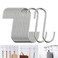 HTBMALL 40 Pack S Hooks Stainless Steel Heavy Duty S Hooks for Hanging pots Pans Plants Coffee Mugs Towels in Kitchen and Bathroom Coat Bag Work Shop Perfect Rack Hooks