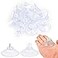 AccEncyc 40mm Glass Suction Pads Clear PVC Sucker Pads Suction Holder Without Hooks for Bathroom Wall Door Glass Window Car Shade Clear 50pcs
