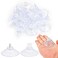 AccEncyc 40mm Glass Suction Pads Clear PVC Sucker Pads Suction Holder Without Hooks for Bathroom Wall Door Glass Window Car Shade Clear 50pcs