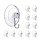 BEADNOVA Suction Cups for Glass 25 Inches Window Suction Hooks Window Cups with Hooks for Home Kitchen Bathroom Wall 12 Packs