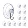 BEADNOVA Suction Cups for Glass 25 Inches Window Suction Hooks Window Cups with Hooks for Home Kitchen Bathroom Wall 12 Packs