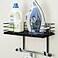 THYGIFTREE Ironing Board Holder Wall Mount Metal Ironing Board Hanger with Shelf Laundry Room Decor and Accessories Iron Holder for Laundry Fits TLeg Ironing Board Industrial Decor Black