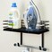 THYGIFTREE Ironing Board Holder Wall Mount Metal Ironing Board Hanger with Shelf Laundry Room Decor and Accessories Iron Holder for Laundry Fits TLeg Ironing Board Industrial Decor Black