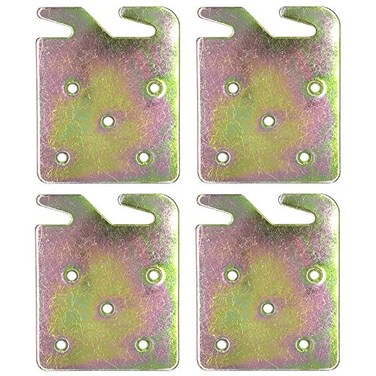 Eforlike Richohome 4 Pack Heavy Duty Wood Bed Rail Hook Plates