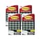 Command Outdoor Light 4 Pack of 16 Clear Clips and 20 Strips Damage Free Hanging with Adhesive Strips Wall Clips for Hanging Outdoor Lights and Cables Outside