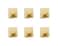 HomeImpel Heavy Duty Adhesive Hooks 6 Pcs Wall Adhesive Hooks Stainless Steel Hooks for Home Bathroom Kitchen Office Living Room Gold