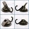 iRomic Heavy Duty Vacuum Suction Cup Hooks 4Pack for ShowerGlass WindowKitchenBathroomRestroom OrganizationGreen Bronze