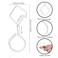 Ticway 12 Pack Heavy Duty S Hooks with Safety Buckle 4 Inch Closet Hooks for Hanging Plants Clothes Kitchen Utensils String Lights Handbags Belts Hats Cups Ties White