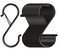Waitkey 32 Pack S Hooks for Hanging 35 inch Heavy Duty Metal S Hooks with Safety Buckle S Shaped Hooks Pot Rack Closet Hooks for Hanging Plants Clothes Kitchen Utensil Pots Pans Bags Black
