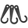 PIYANYO 34 inch Plastic Display Hook JHook for Clothing Socks Cap Underwear Hanging Display Stand Black 500pcs